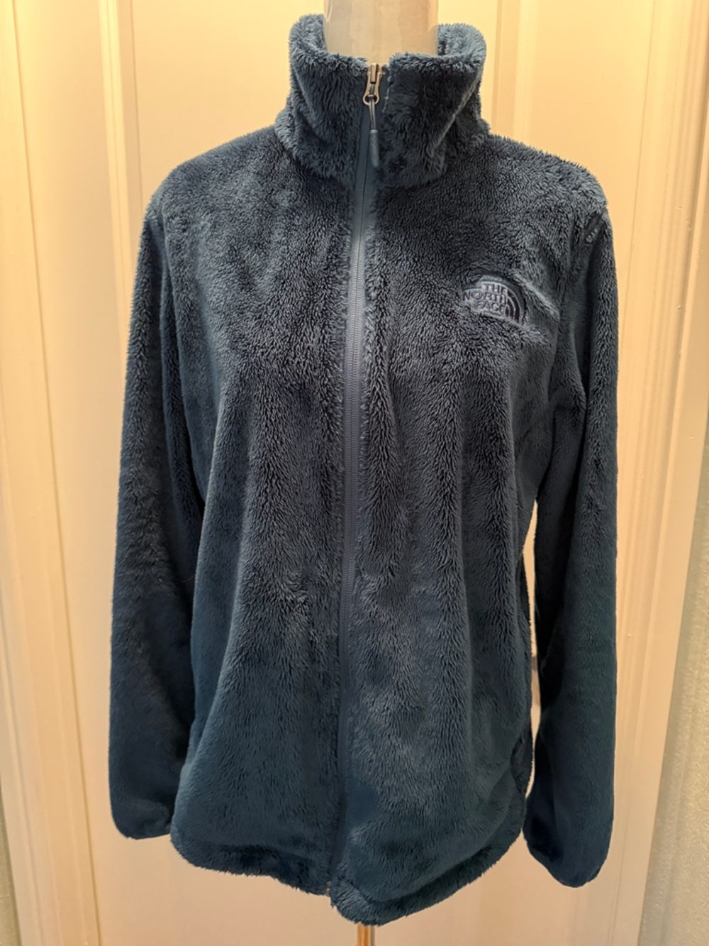 The North Face Women's Plush Full-Zip Teddy Jacket - Slate Navy